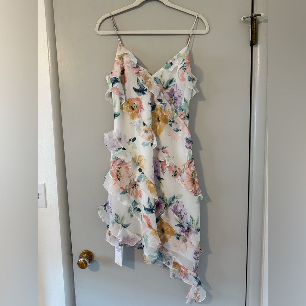 Abercrombie & Fitch White Cream Mini Sundress Sleeveless V-Neck